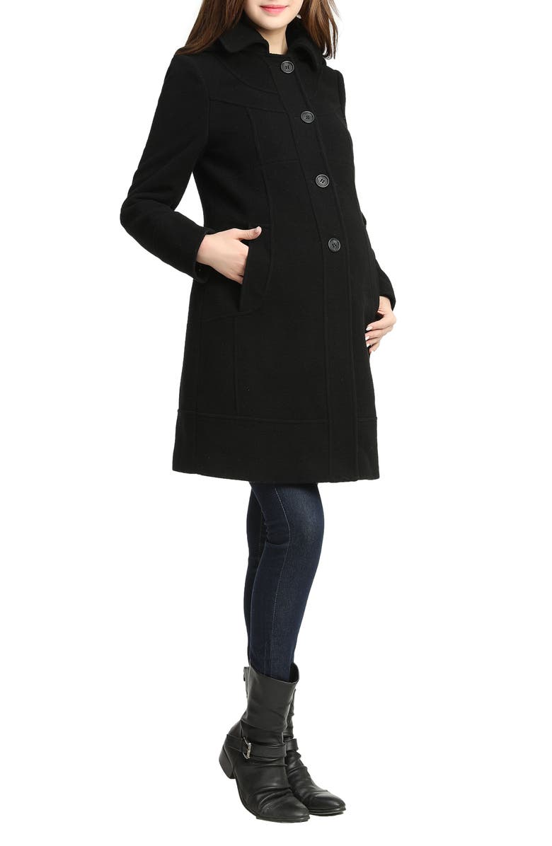 Kimi and Kai Wool Blend Maternity Coat, Alternate, color, 