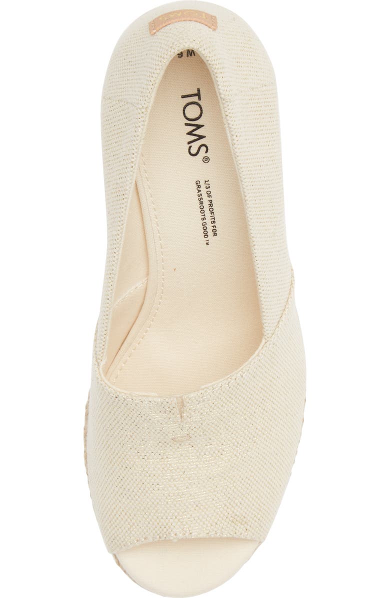 TOMS Michelle Espadrille Wedge Sandal, Alternate, color, Natural Natural