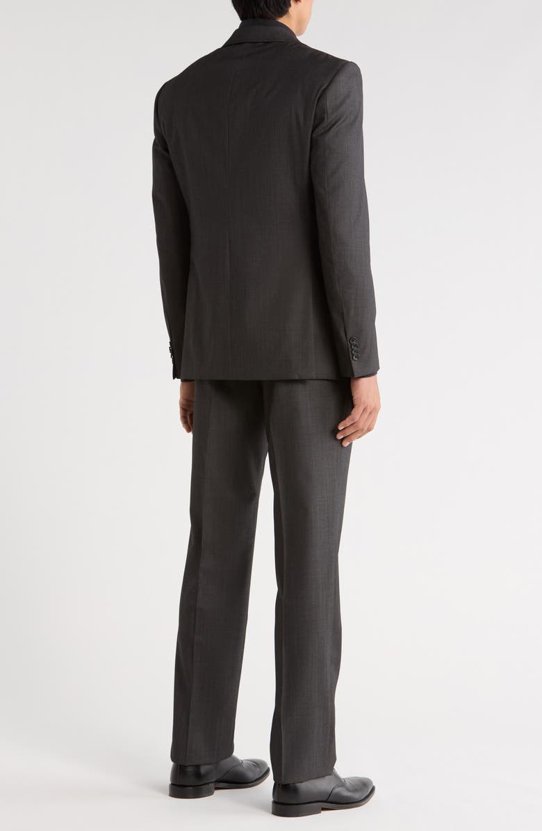 John Varvatos Star USA Charcoal Herringbone Two-Button Notch Lapel Wool Suit, Alternate, color, Charcoal