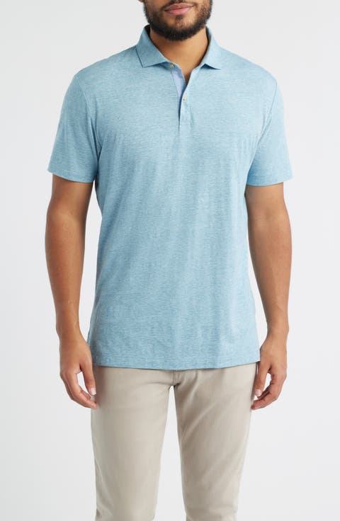 Starnes Heathered Cotton Blend Polo