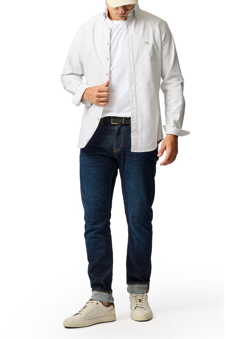 Oxford Riverhead Check Sports Fit Shirt, Alternate, color, PEBBLE