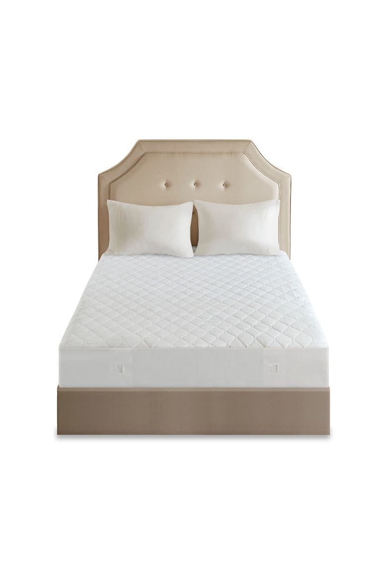 Twin Mattress Pad, Main, color, WHITE