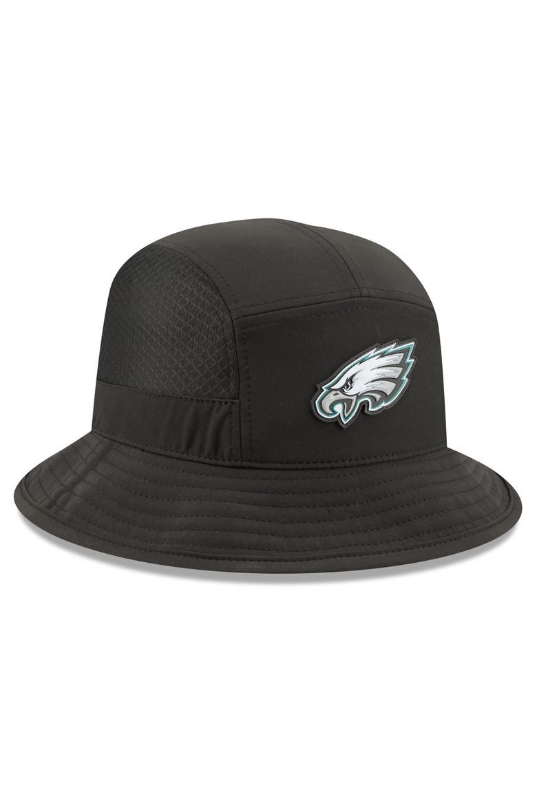 Men's New Era Black Philadelphia Eagles 2026 Sideline Bucket Hat, Alternate, color, Black