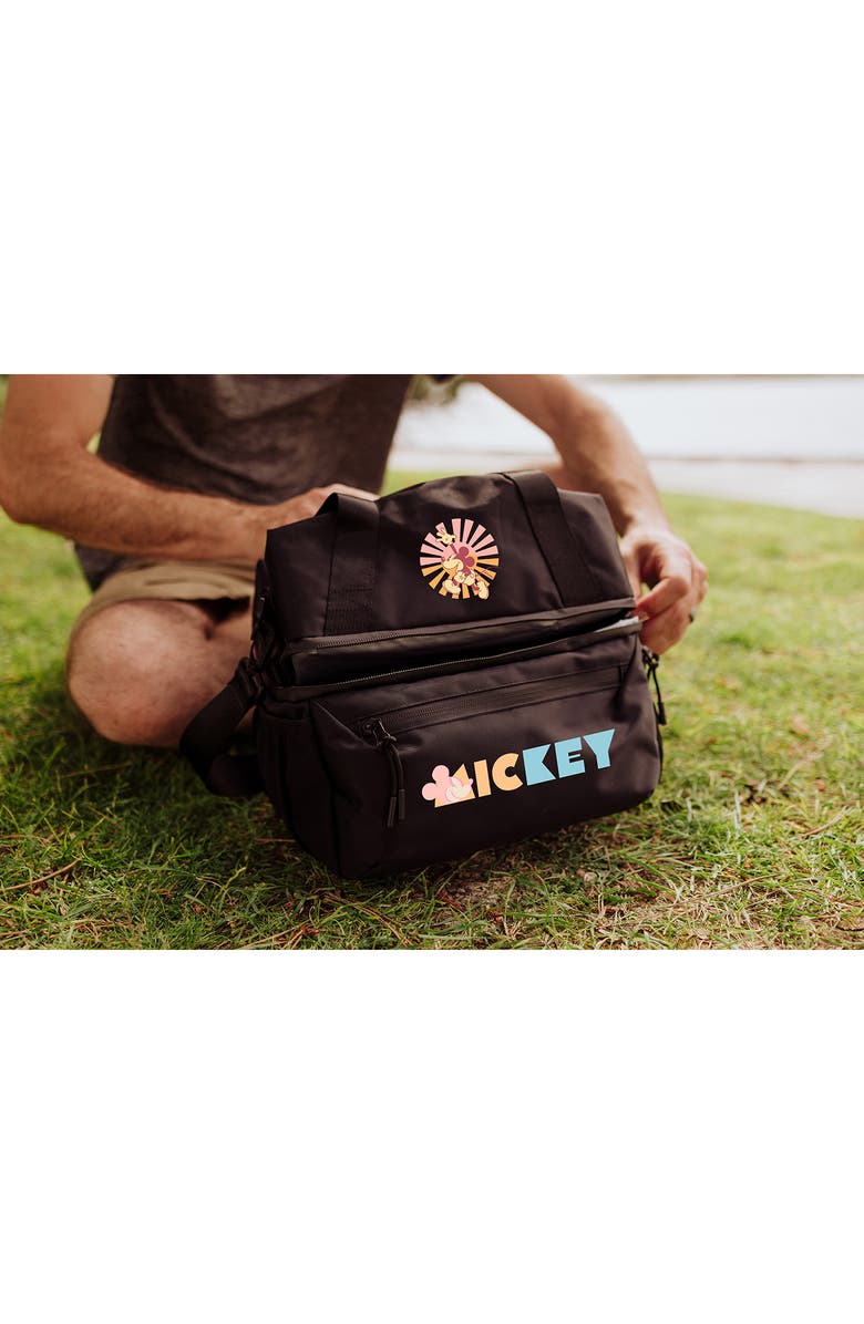 Picnic Time x Disney<sup>®</sup> Tarana Cooler Lunch Tote Bag & Utensils, Alternate, color, Mickey/ Black