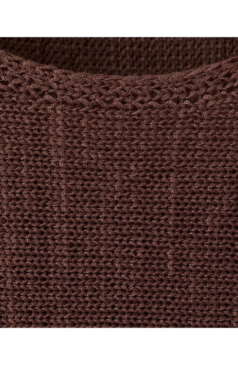 MANGO Relaxed Fit Sweater, Alternate, color, Chocolate