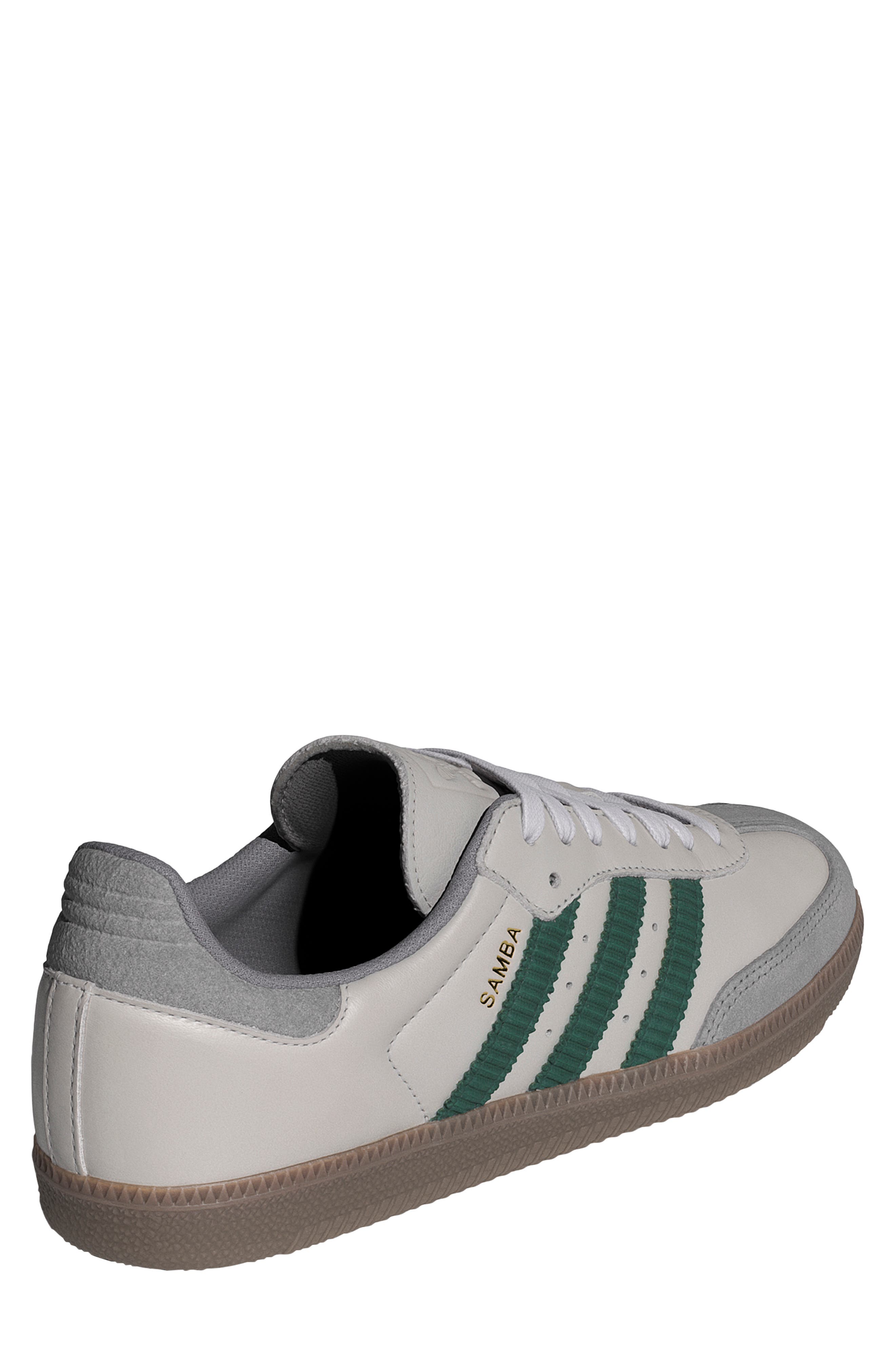 adidas Samba OG Sneaker, Alternate, color, Grey/ Collegiate Green/ Gum5