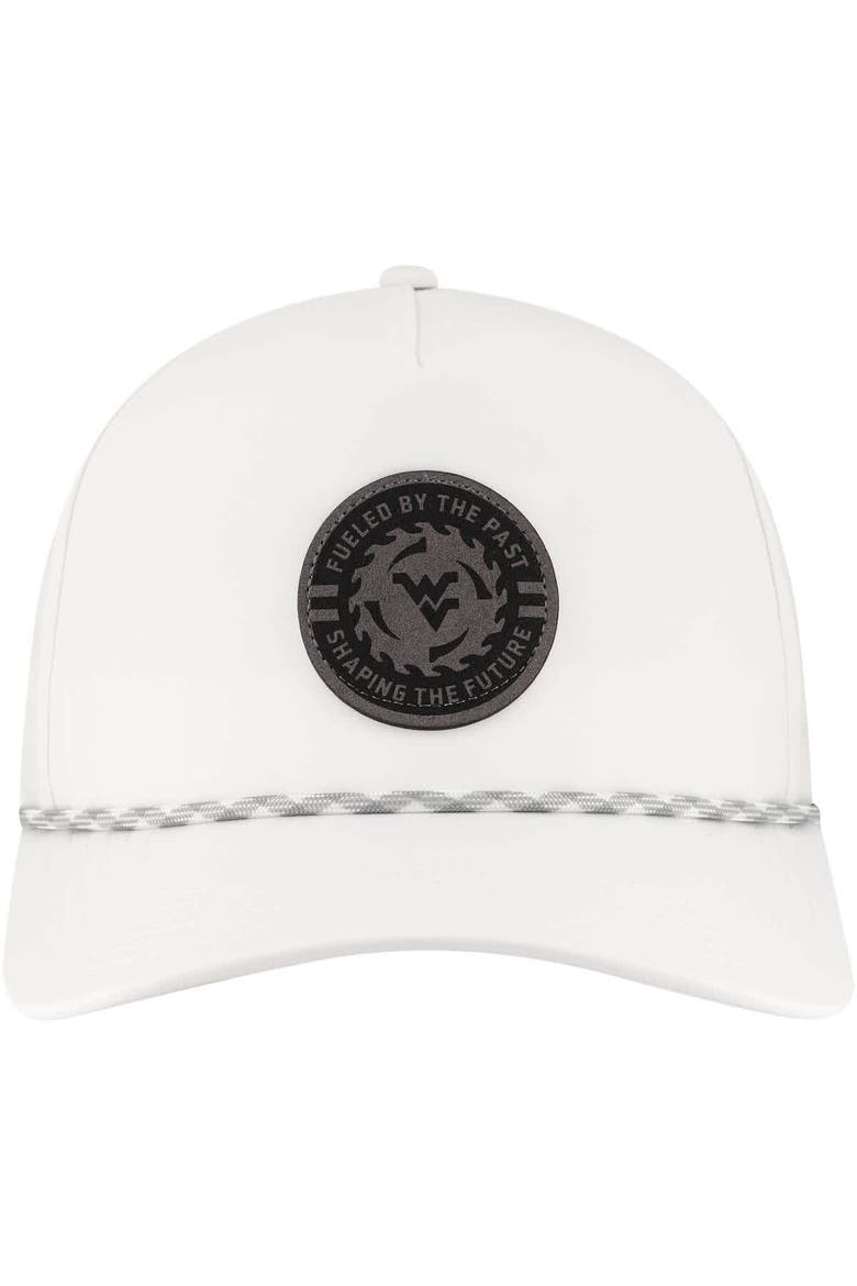 Men's Legacy Athletic  White West Virginia Mountaineers Built on Bravery Caddy Adjustable Hat, Alternate, color, White