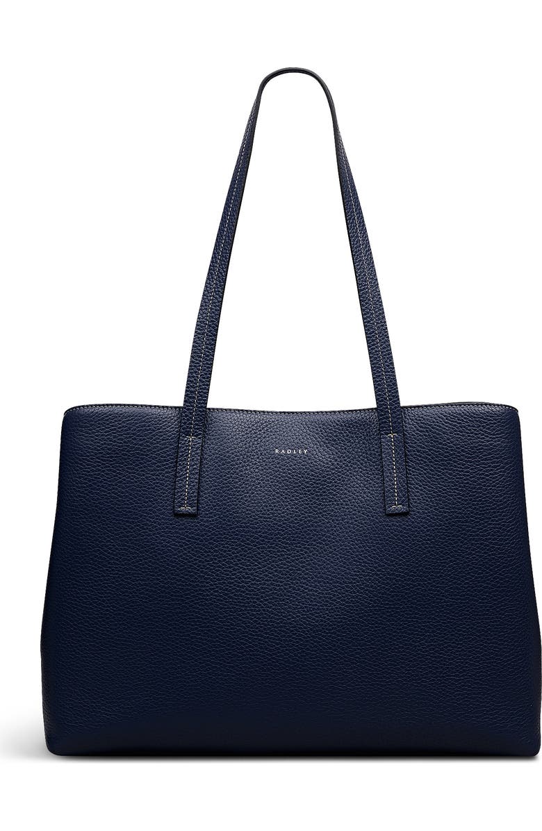 Radley Dukes Place Large Ziptop Workbag, Main, color, Naval