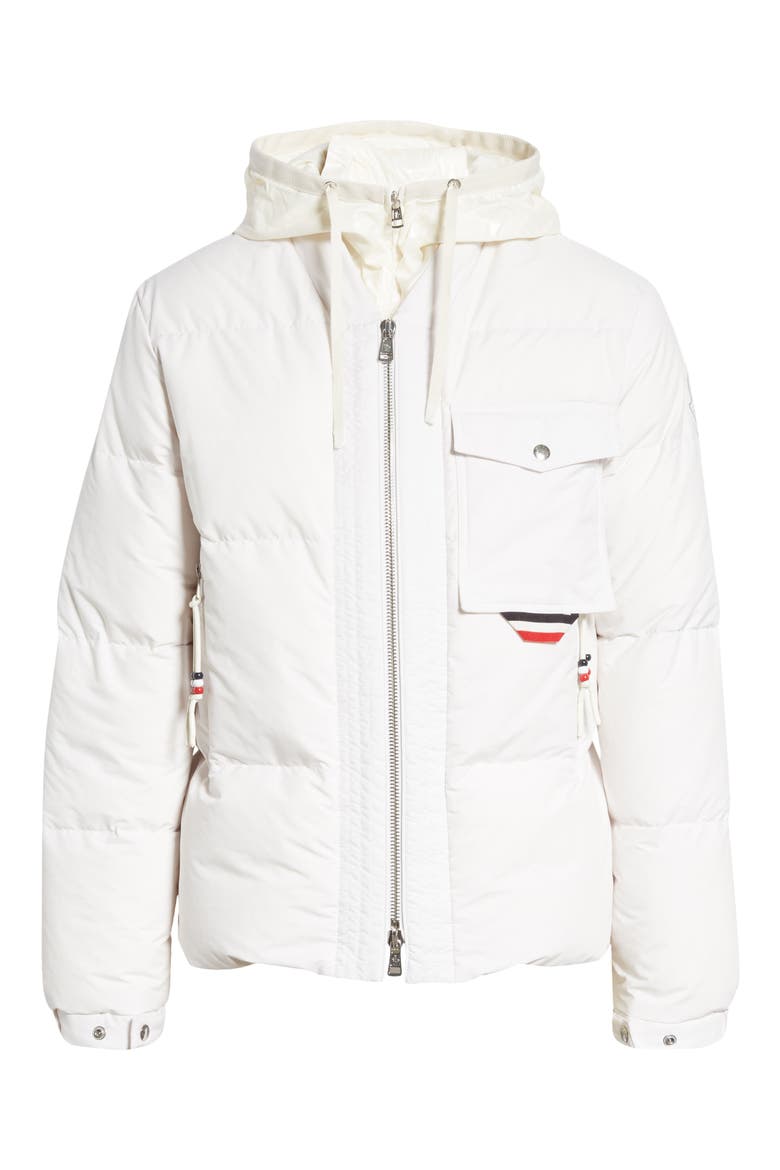 2 Moncler 1952 Convertible Hooded Nylon Puffer Coat, Alternate, color, CREAM