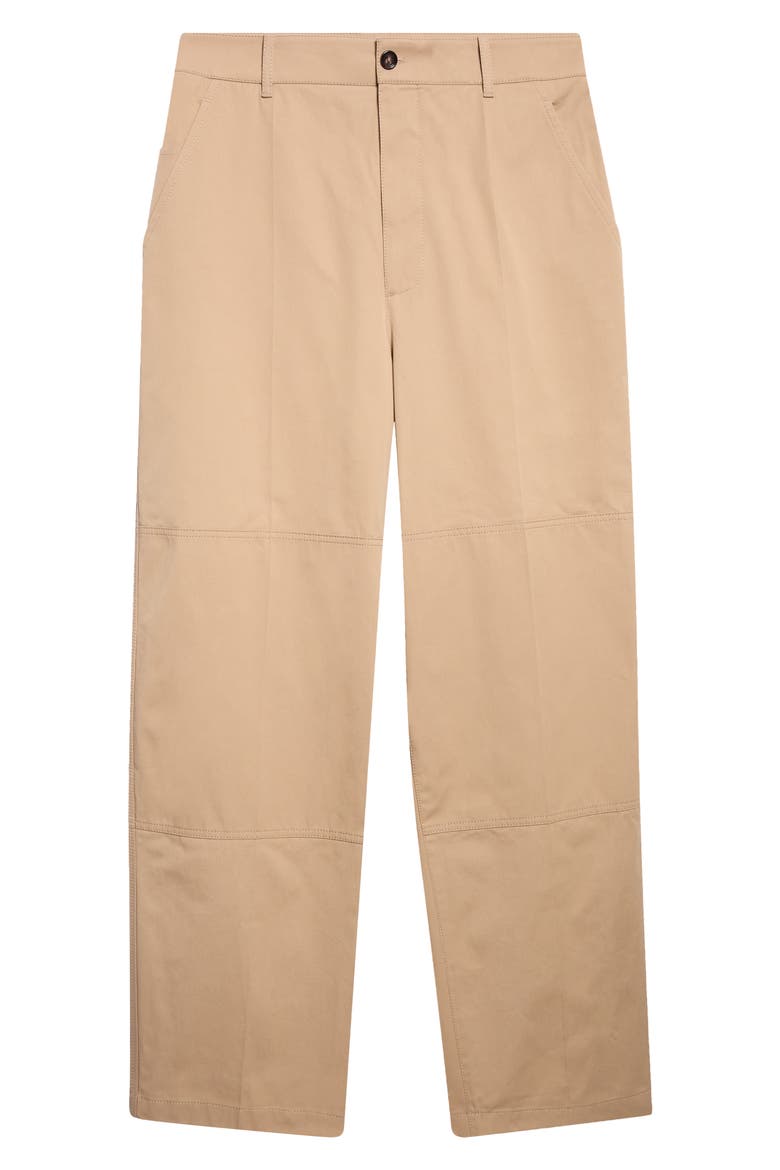 Cotton Gabardine Trousers, Main, color, HEMP