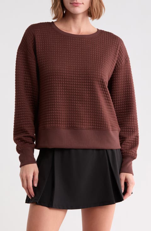Nancy Quilted Pullover Sweatshirt
