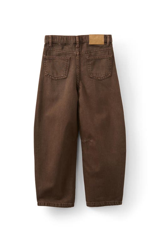 Cotton On Kids Kid's Unisex Barrel Leg Denim Jean In Brown