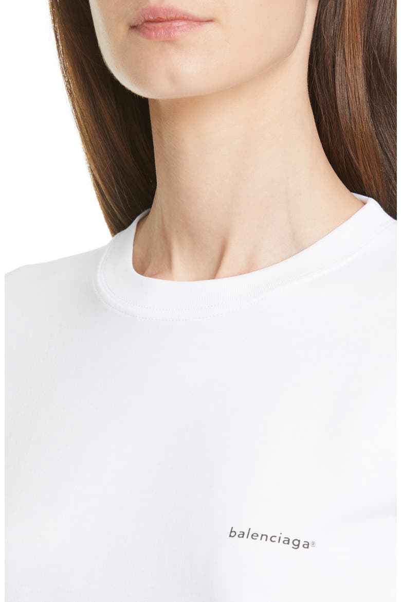 Small Logo Tee, Alternate, color, WHITE