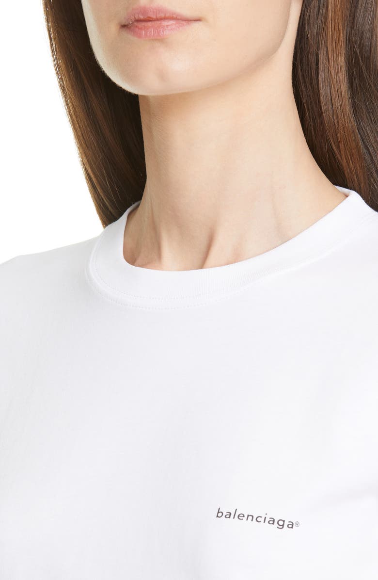 Balenciaga Small Logo Tee, Alternate, color, 