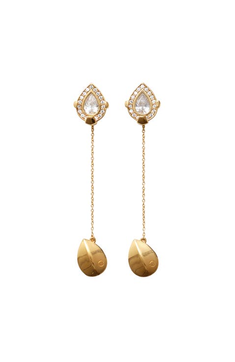 Shield Pendant Earrings