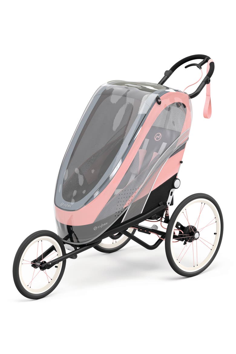 ZENO Multisport Jogging Stroller, Alternate, color, BLACK/ SILVER/ PINK
