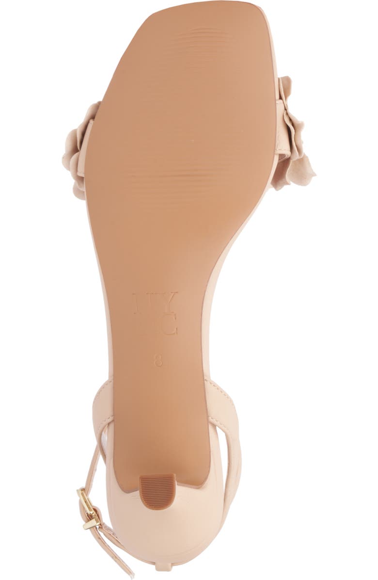 NEW YORK AND COMPANY Gwendolyn Flower Strap Sandal, Alternate, color, Beige
