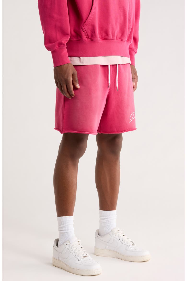 Signature Midweight Fleece Sweat Shorts, Alternate, color, RED
