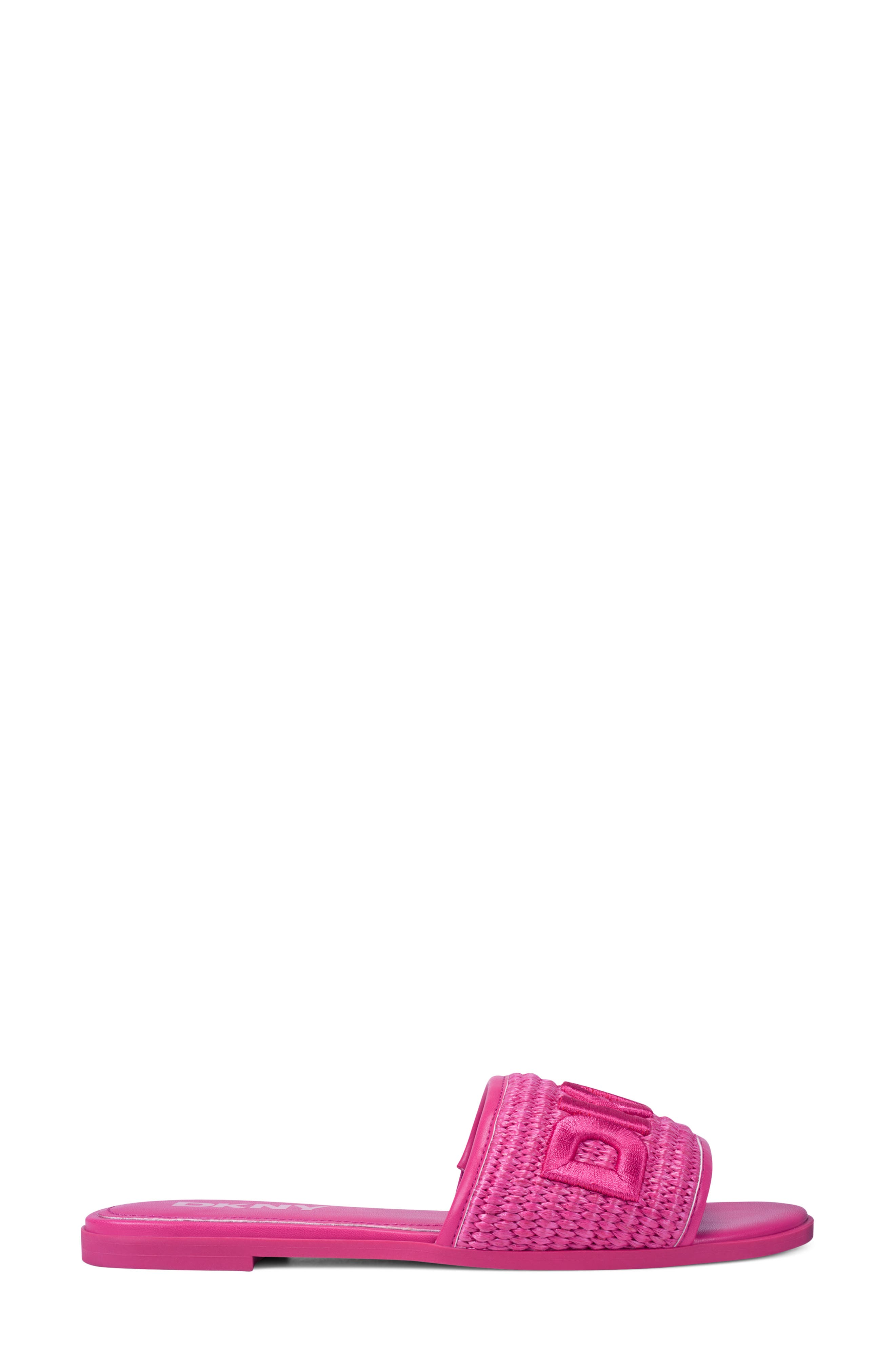 DKNY Winslet Slide Sandal - Wide Width, Alternate, color, Hot Pink