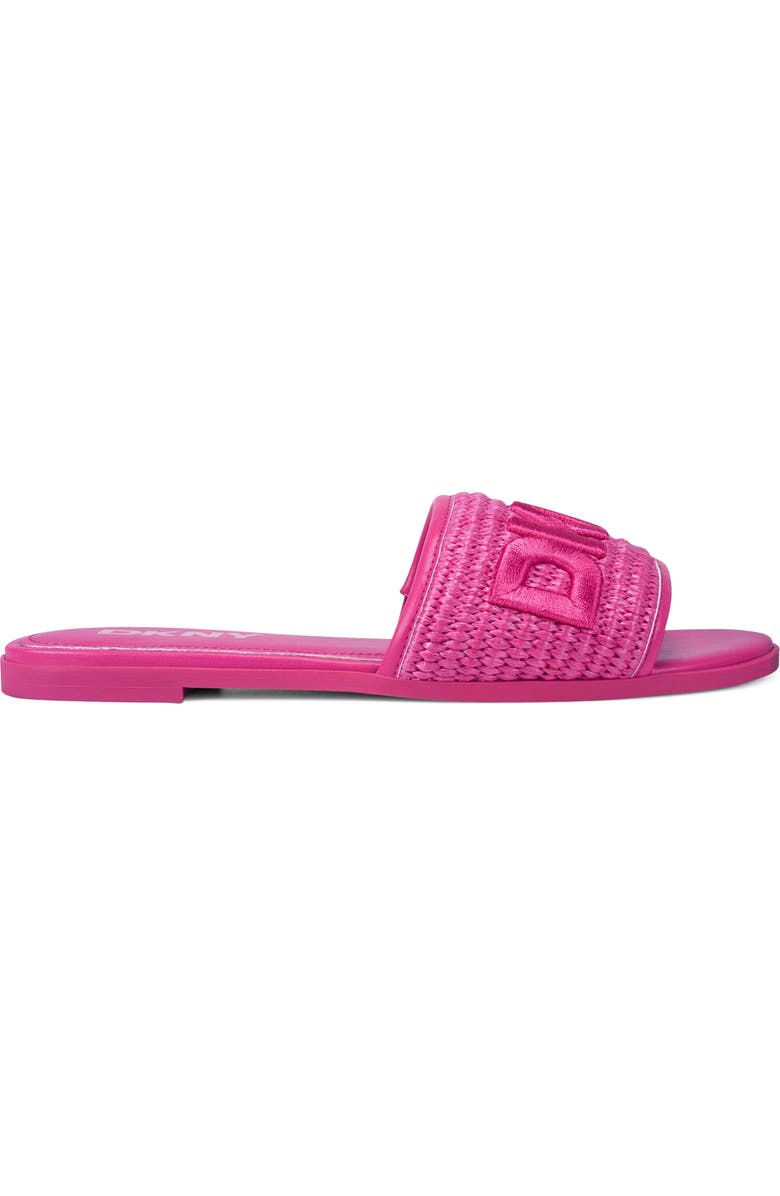 DKNY Winslet Slide Sandal - Wide Width, Alternate, color, Hot Pink