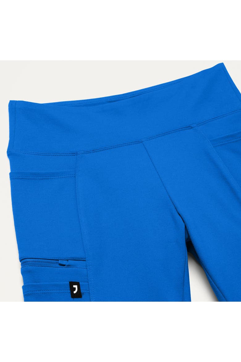 Perri UltraSOFT Women's Yoga Scrub Pant - 5 Pockets Skinny Fit, Alternate, color, Royal Blue