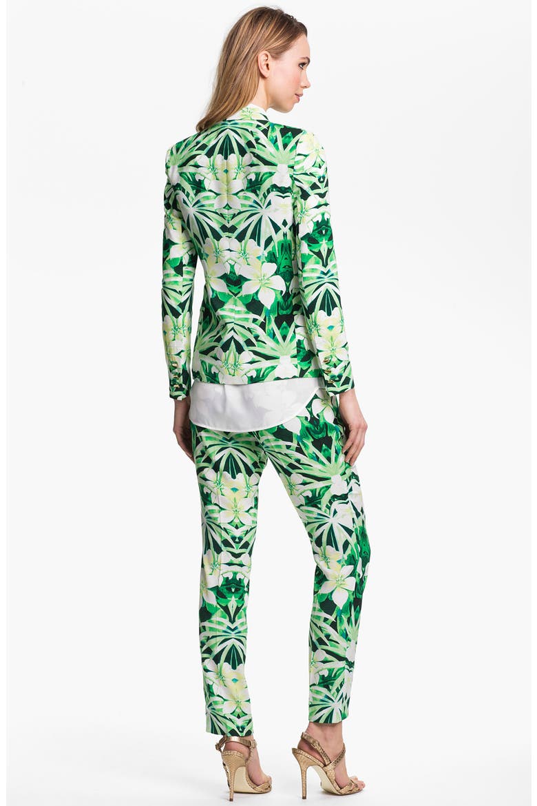 Print Skinny Pants, Alternate, color, GRASS GREEN