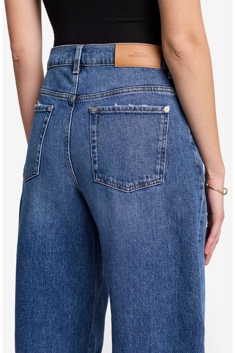 Bonnie Raw Hem High Waist Barrel Jeans, Alternate, color, SANTA CRUZ
