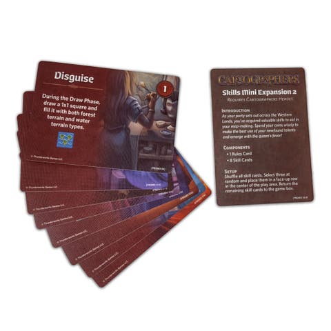 Cartographers Skills 2 Miniexpansion With 8 New Skill Cards