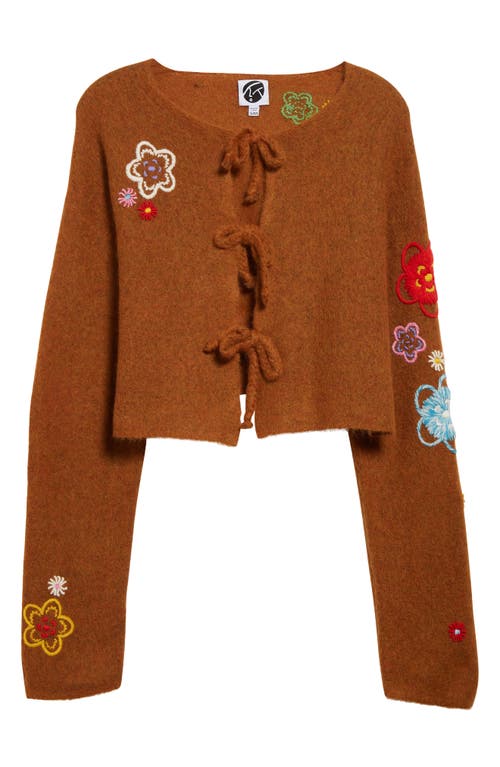 Yanyan Fafa Alpaca & Wool Blend Cardigan In Ochre