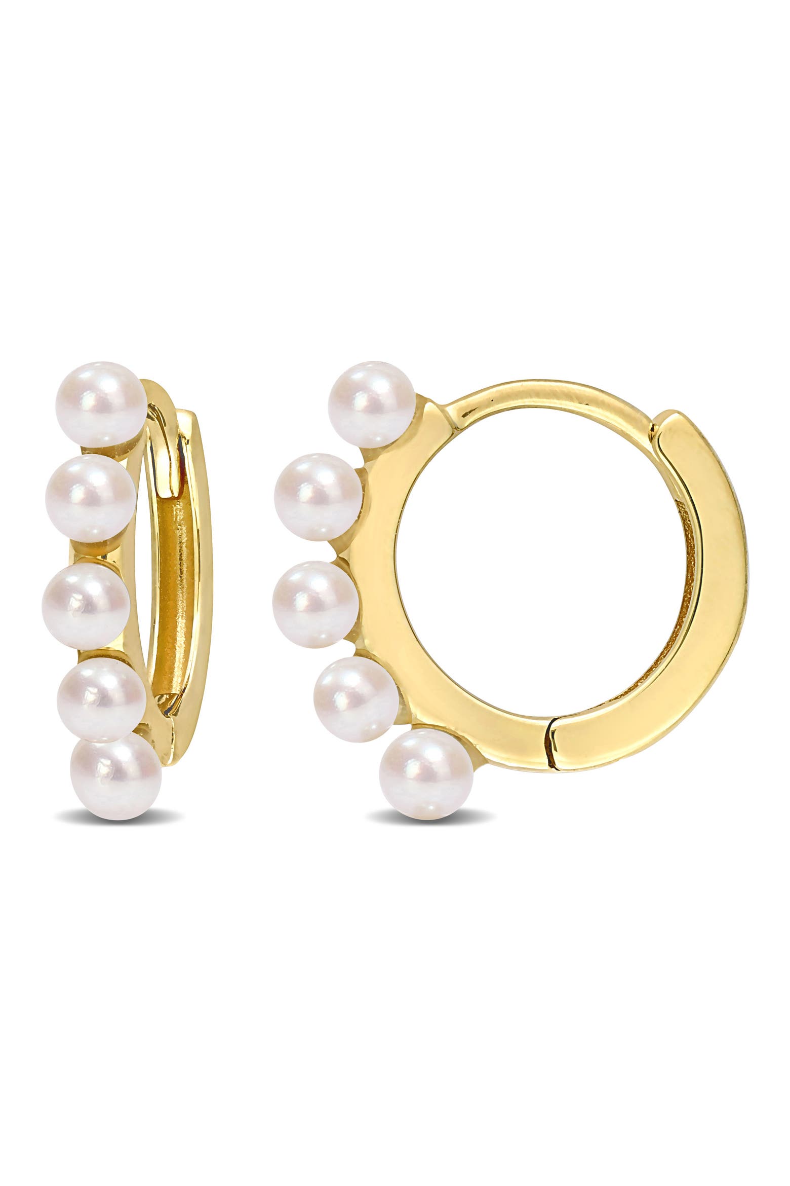 Freshwater Pearl Huggie Hoop Earrings (Women) | Nordstromrack