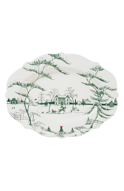 Country Estate Winter Frolic Platter