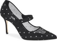 Manolo Blahnik Campari Polka Dot Mary Jane Pump