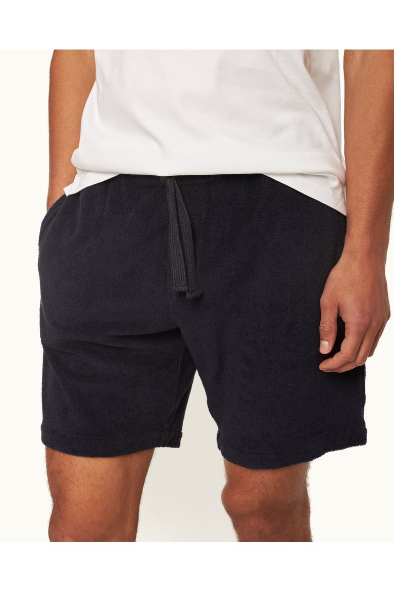 Trevone Towelling Classic-Fit Drawcord Sweat Shorts, Alternate, color, NIGHT IRIS