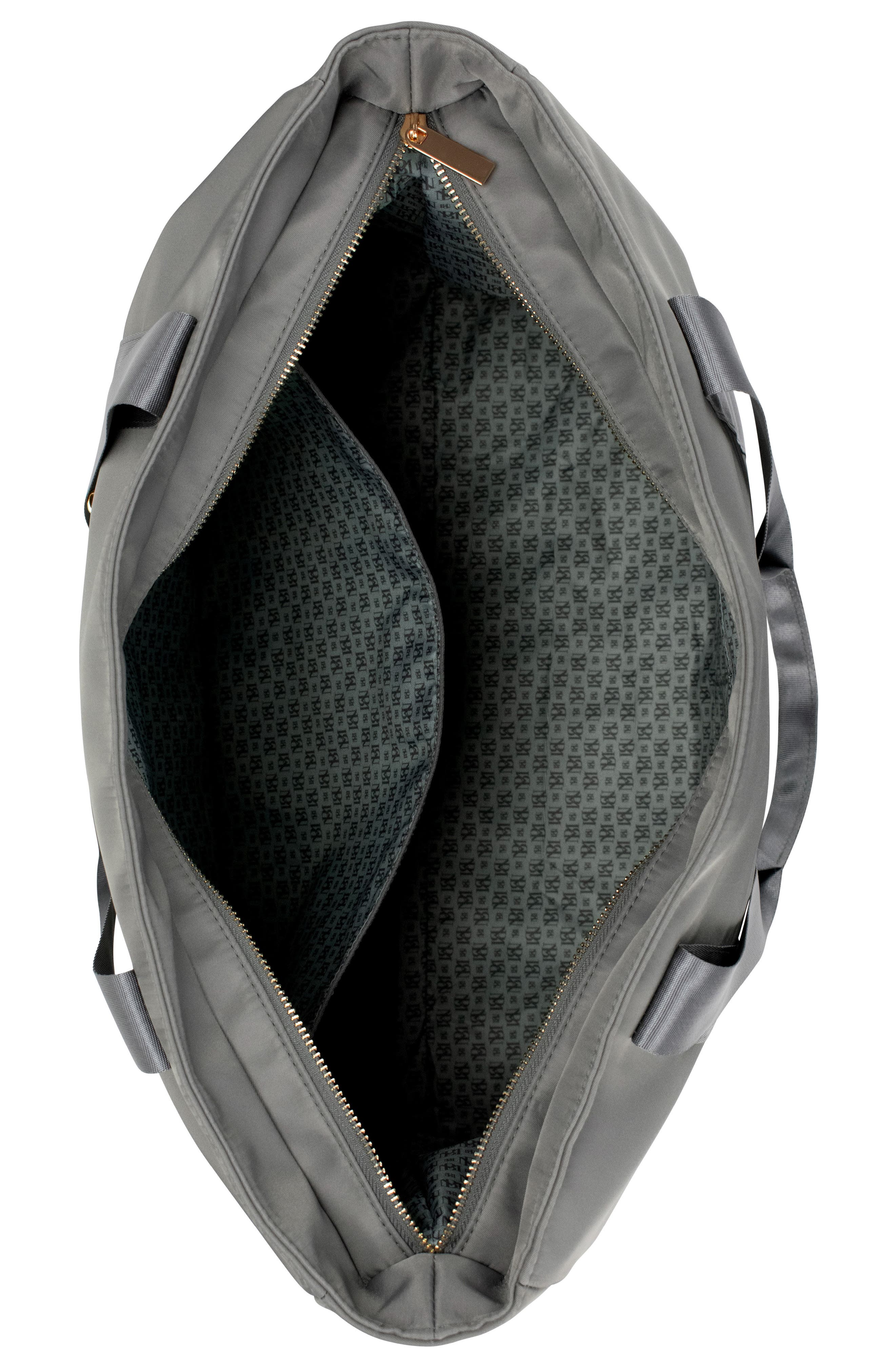 Uncomplicated Nylon Weekender Duffel Bag, Alternate, color, Grey