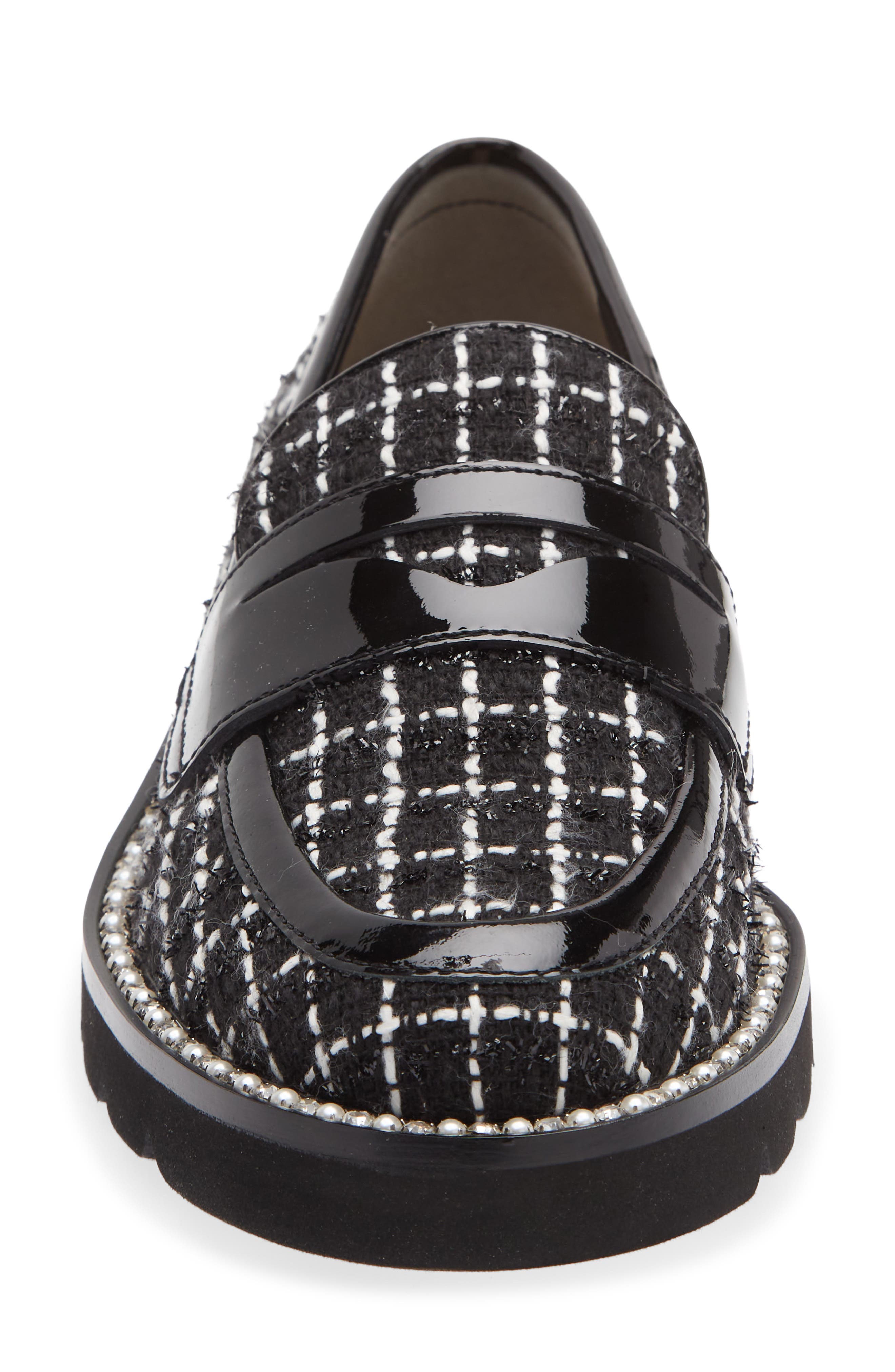 Monty Leather Loafer, Alternate, color, BLACK MULTI/ BLACK