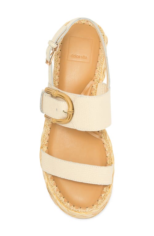Dolce Vita Chera Platform Slingback Sandal In Bone
