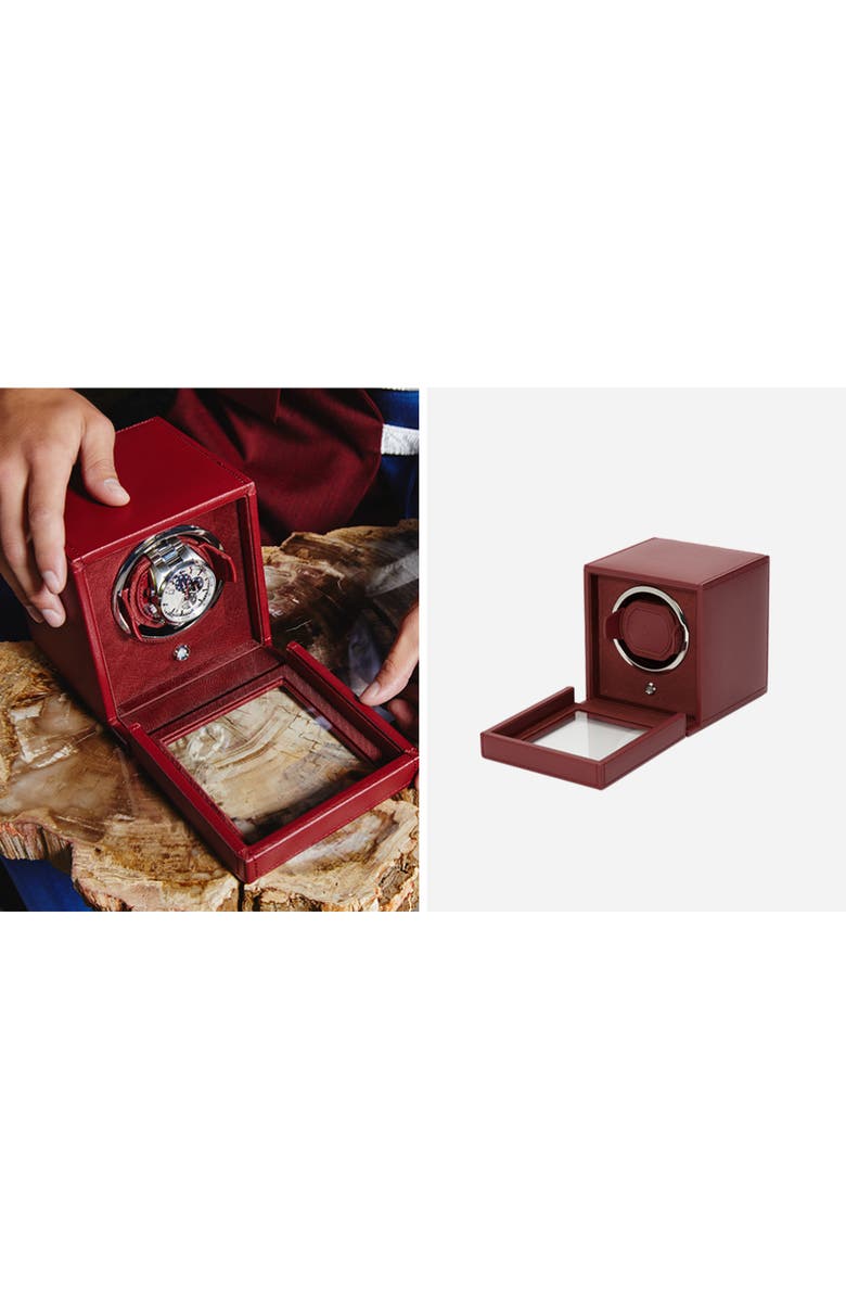 WOLF Cub Single Watch Winder with Cover, Alternate, color, 
