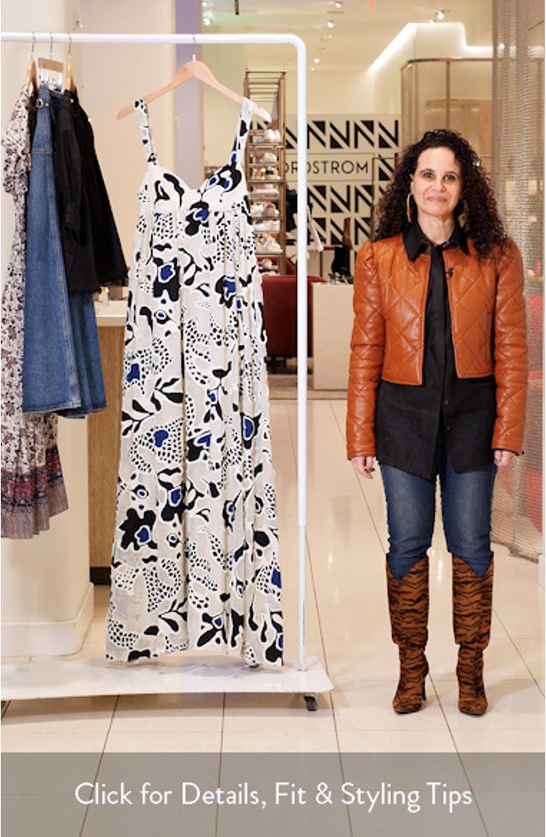 Leilani Appliqué Sleeveless Maxi Dress, sales video thumbnail