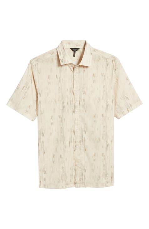 Big On-Point Short Sleeve Organic Cotton Button-Up Shirt