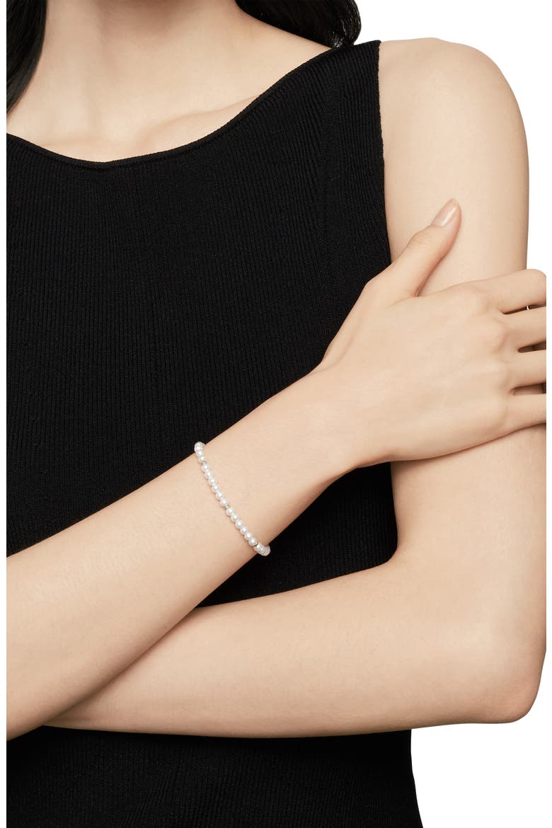 Spiritual Beads Bracelet, Alternate, color, PEARL/ SILVER