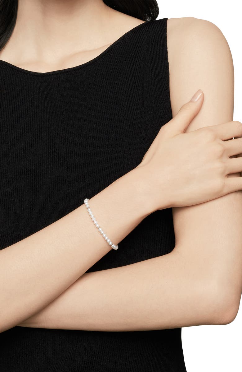 David Yurman Spiritual Beads Bracelet, Alternate, color, Pearl/ Silver