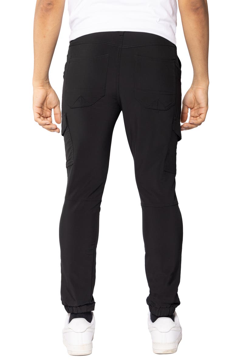 Spring + Mercer Stretch Cargo Pants, Alternate, color, Black