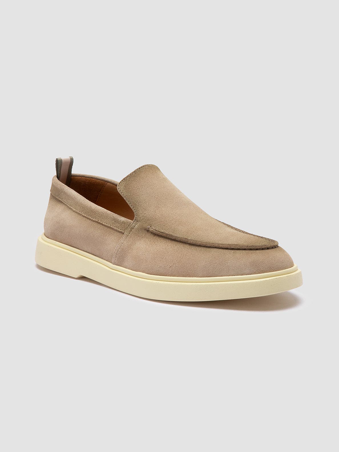 Officine Creative Bones 002 Suede Loafer, Alternate, color, Beige
