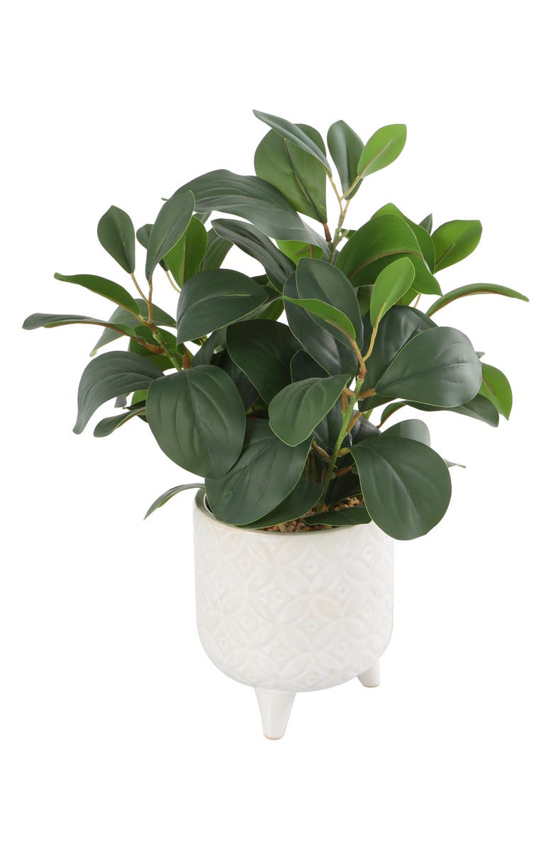 GINGER BIRCH STUDIO Green Faux Foliage Artificial Potted Plant, Alternate, color,