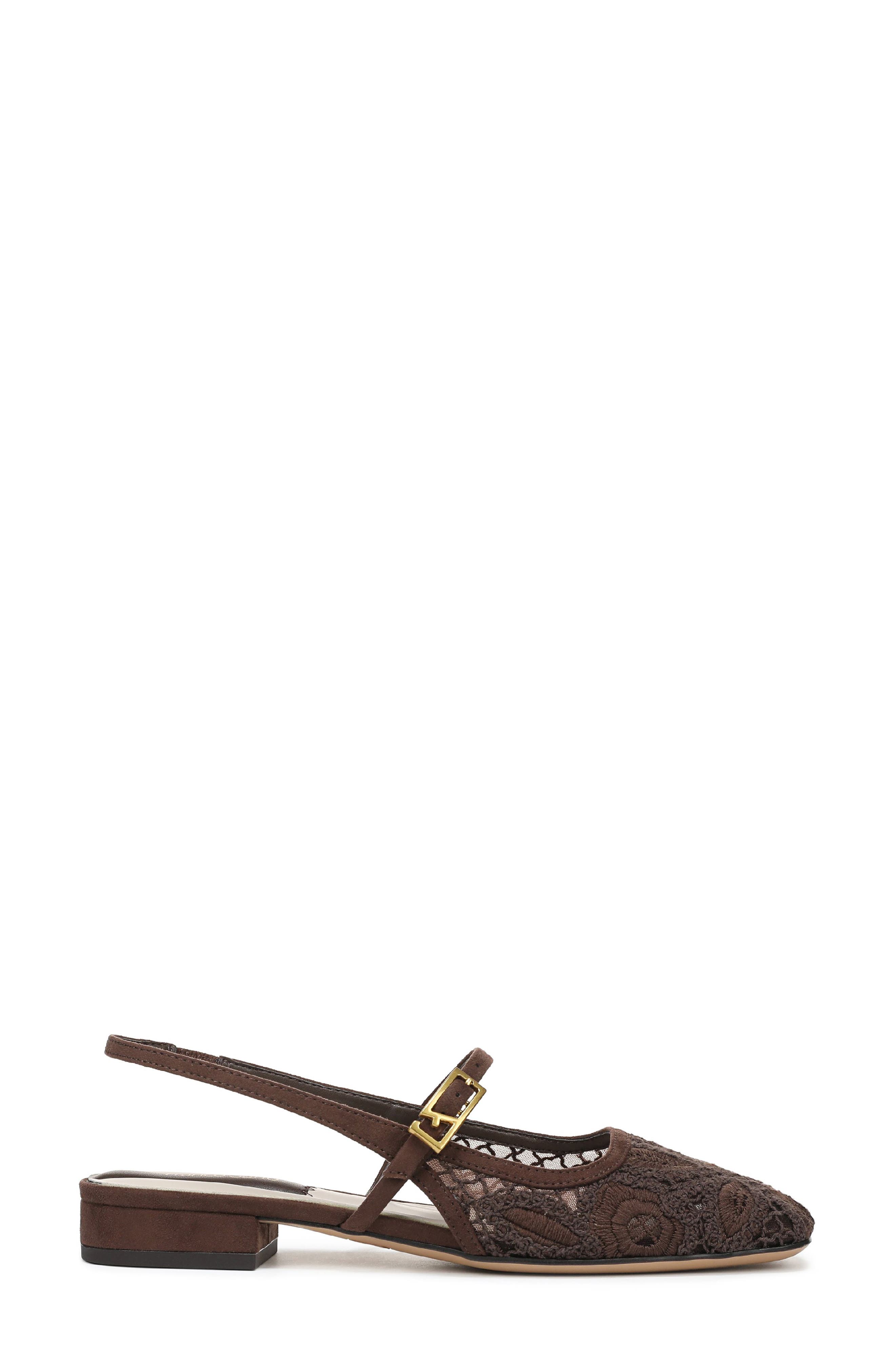 Franco Sarto Destin Slingback Flat, Alternate, color, Umber Brown