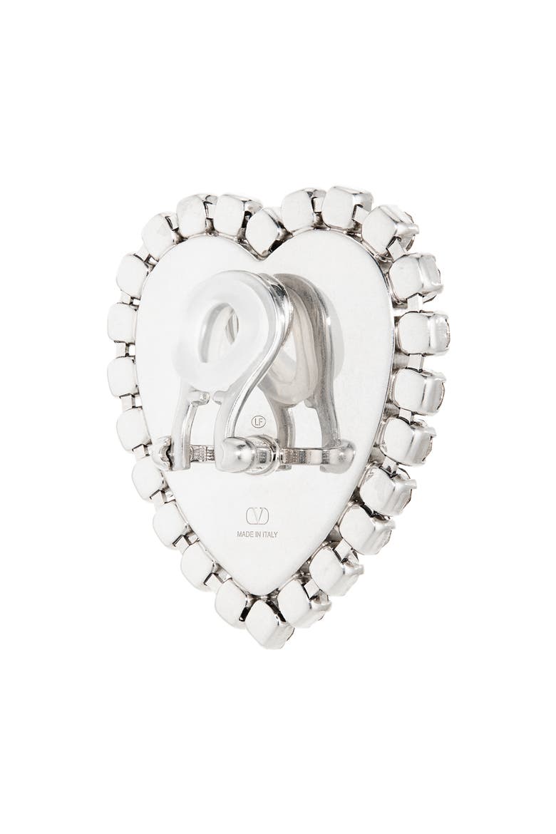 Coeur Hyperbole Heart Earrings, Alternate, color, BXL VINTAGE PALLADIUM/ SILVER