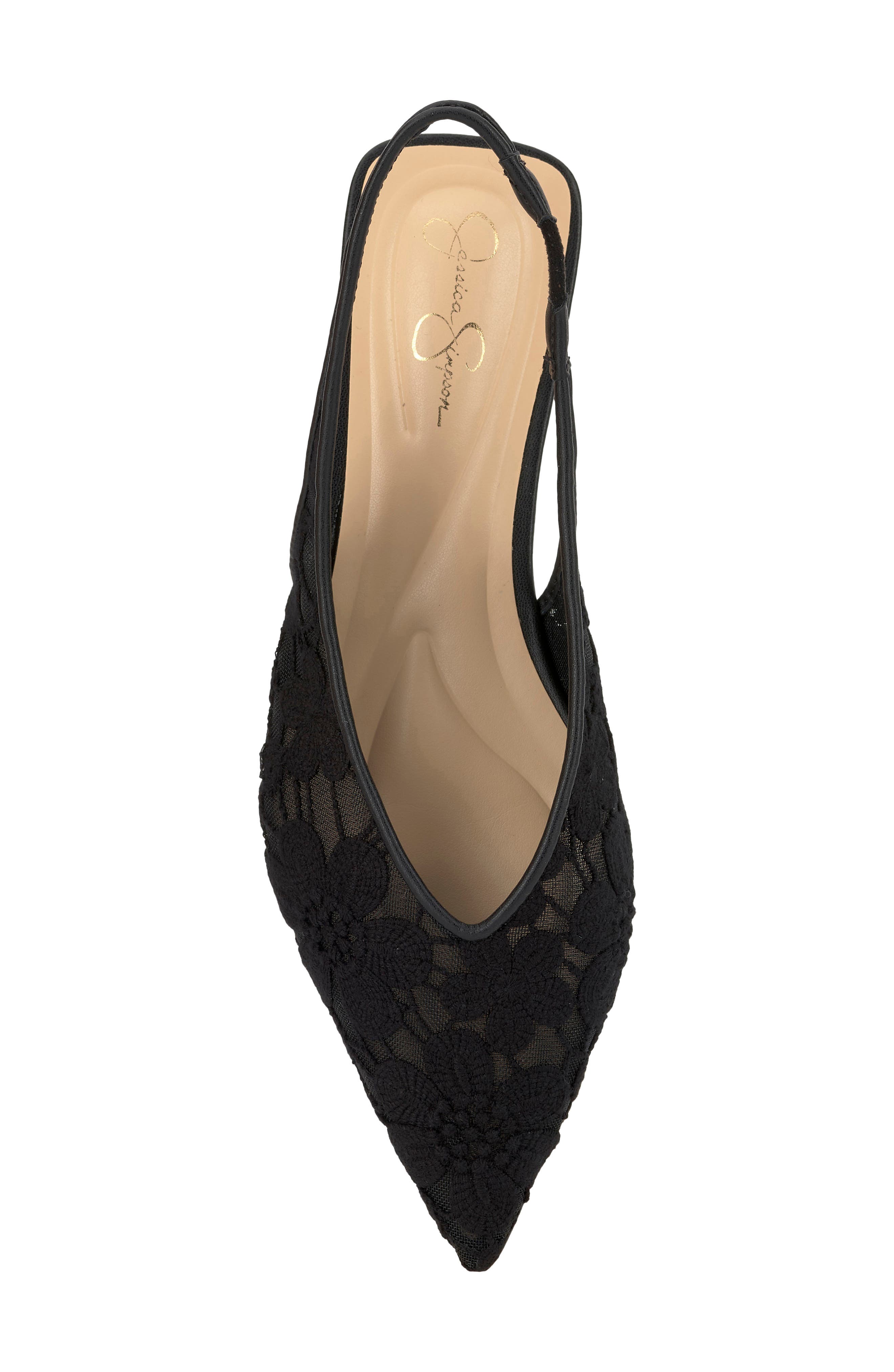 Jessica Simpson Mezzah Slingback Pointed Toe Flat, Alternate, color, 
