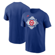 Nike Men's Nike  Heather Royal Chicago Cubs 150th Anniversary Tri-Blend T-Shirt