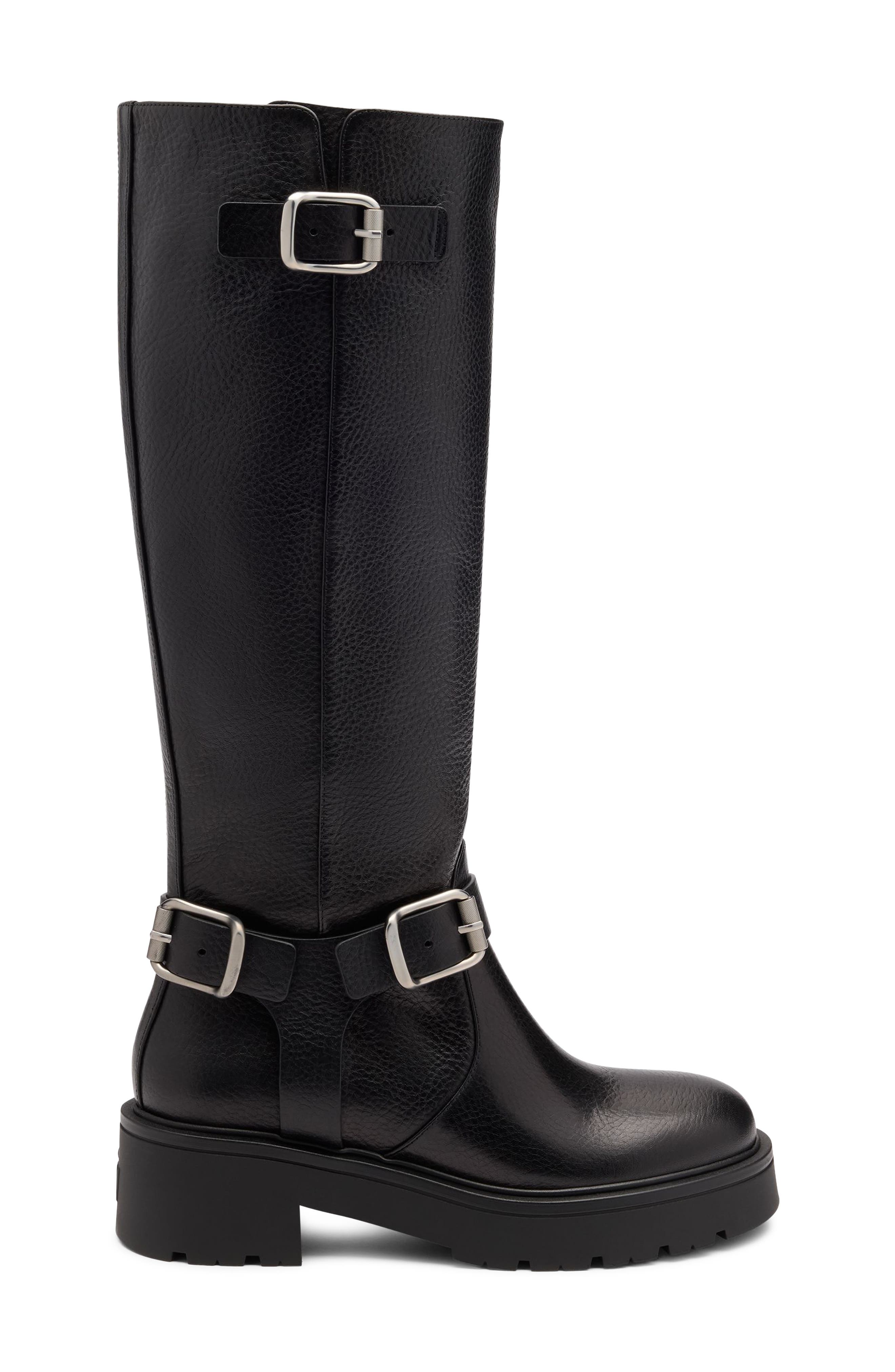 Ren Knee High Boot, Alternate, color, BLACK LEATHER