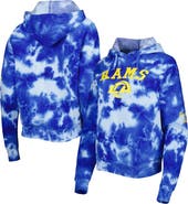 New Era Women's New Era Royal Los Angeles Rams Cloud Dye Fleece Pullover Hoodie